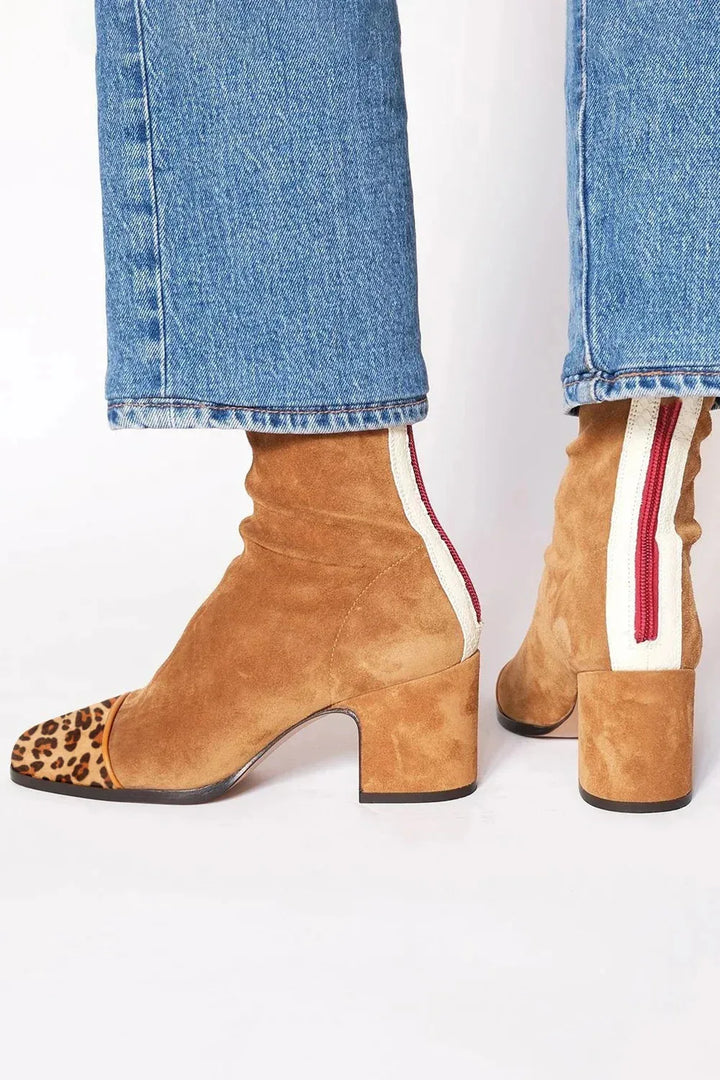 Jet | Square toe heeled boots