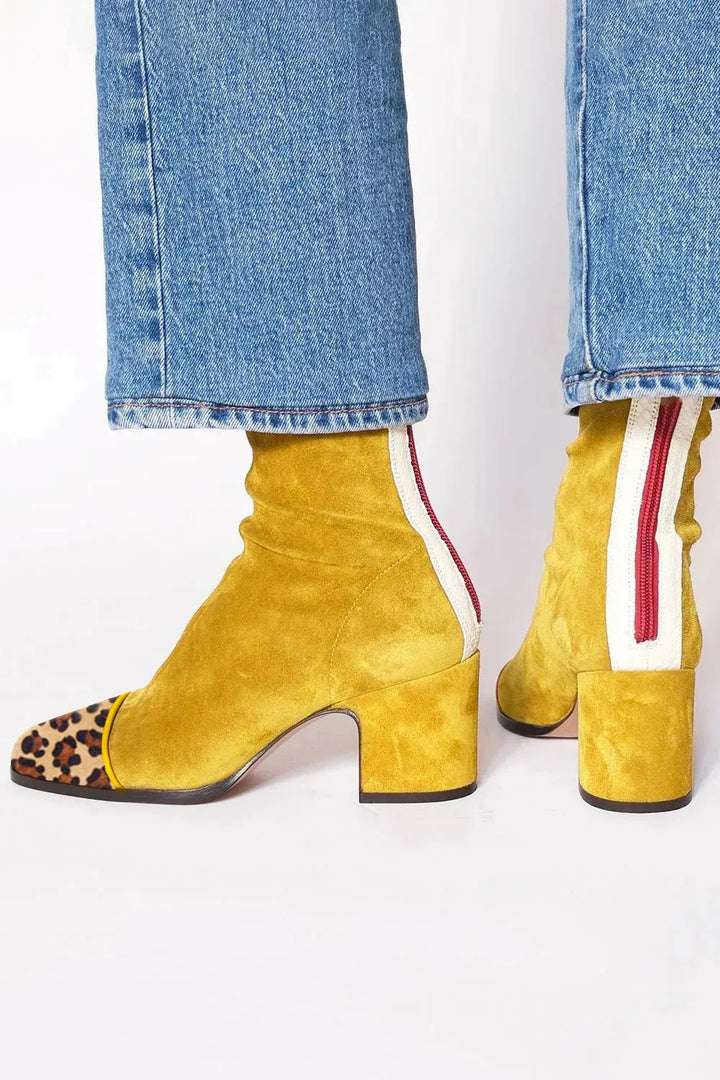 Jet | Square toe heeled boots