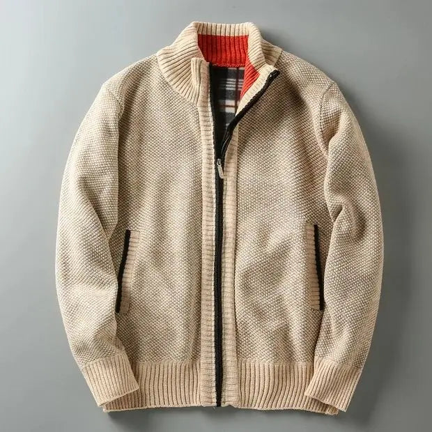 HENLEY ZIP KNIT CARDIGAN | REFINED WARMTH WITH A CLEAN EDGE