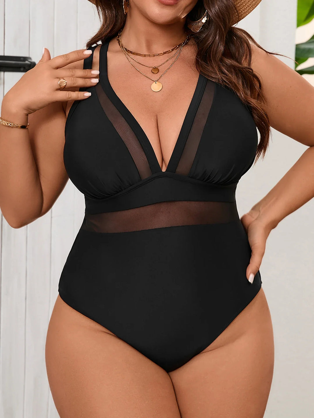 Sophia | Midnight Elegance One-Piece Swimsuit