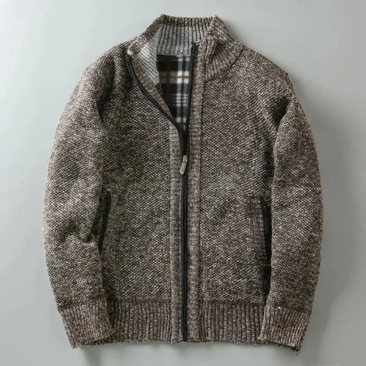 HENLEY ZIP KNIT CARDIGAN | REFINED WARMTH WITH A CLEAN EDGE