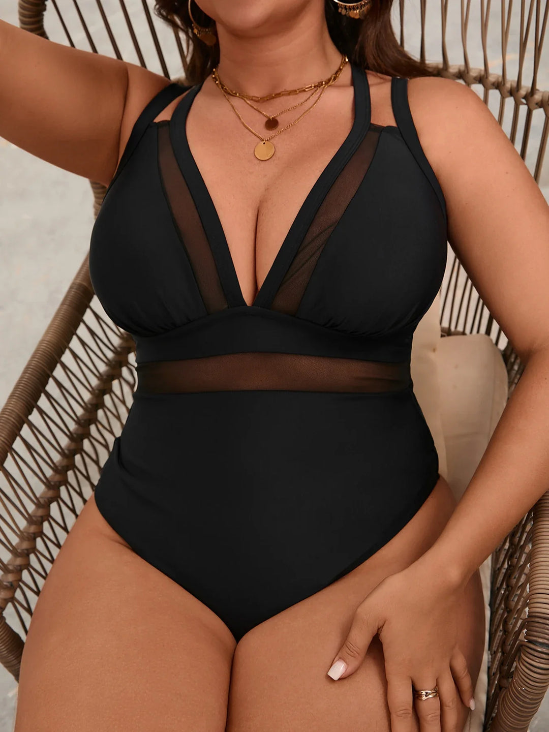 Sophia | Midnight Elegance One-Piece Swimsuit
