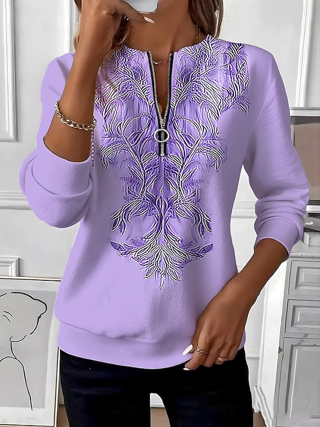 Sarah | Refined Zip-Neck Sweater