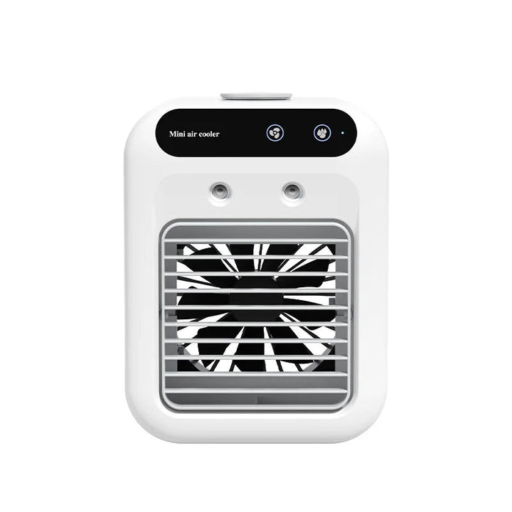 Compact Portable Air Cooler – Mini Humidifier Fan with 500ml Tank, USB-Powered AC for Home, Office, and Dorm Use