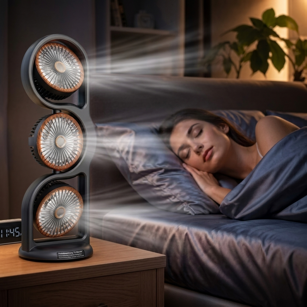 Compact Fan with Triple Airflow Options