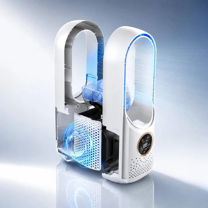 Quiet Blade-Free Desk Tower Fan