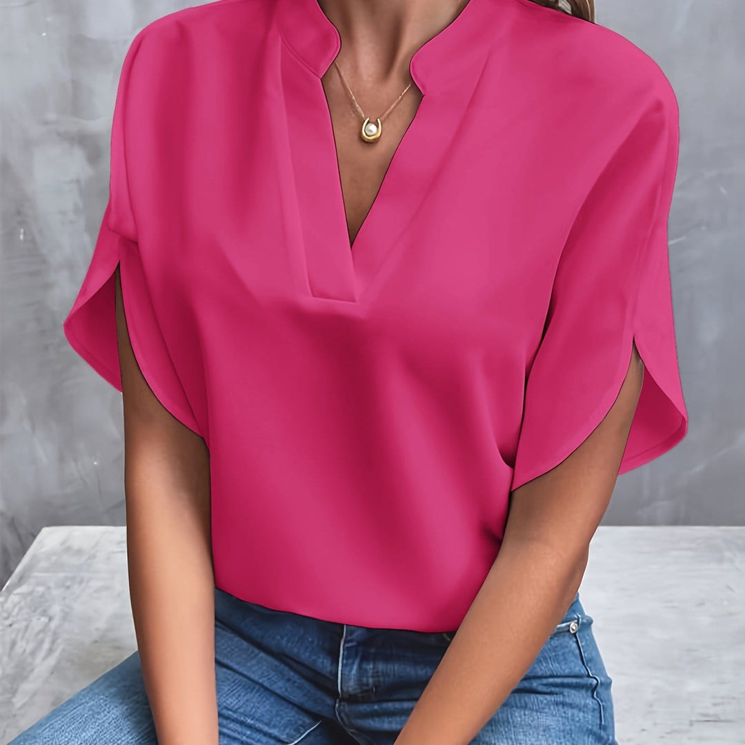 Colorful Draped Blouse