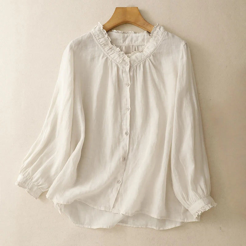 CAROLINA LINEN BLOUSE