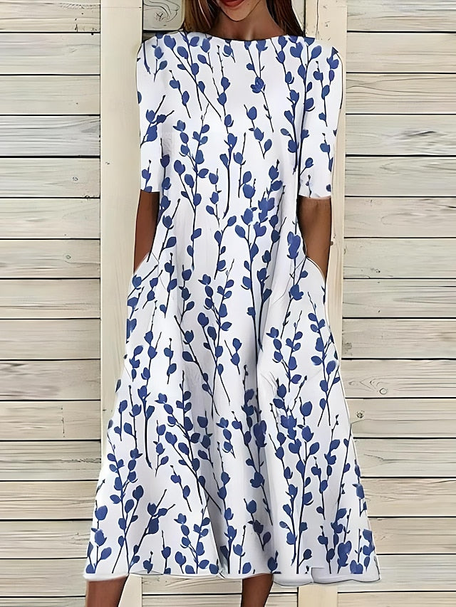 Annie | Ocean Breeze Floral Dress