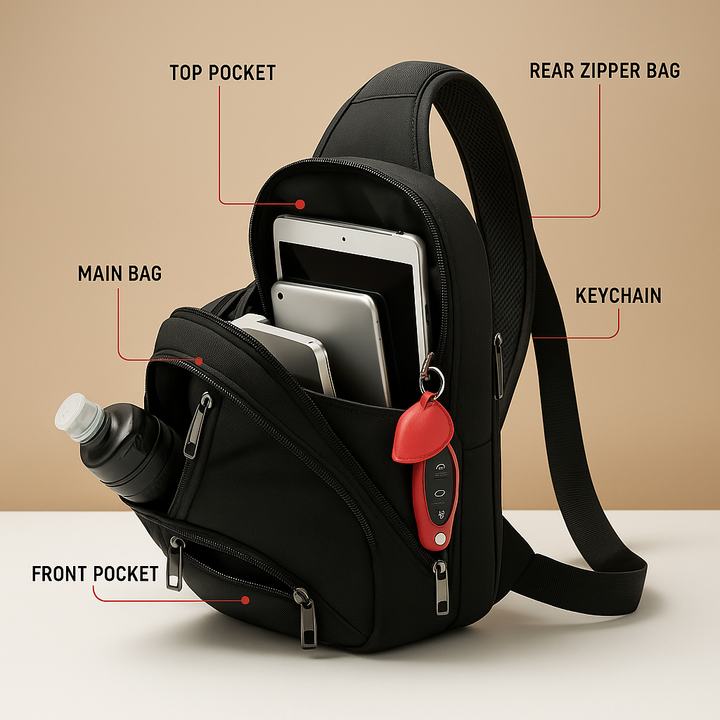 Anti-theft crossbody travel bag | Mason