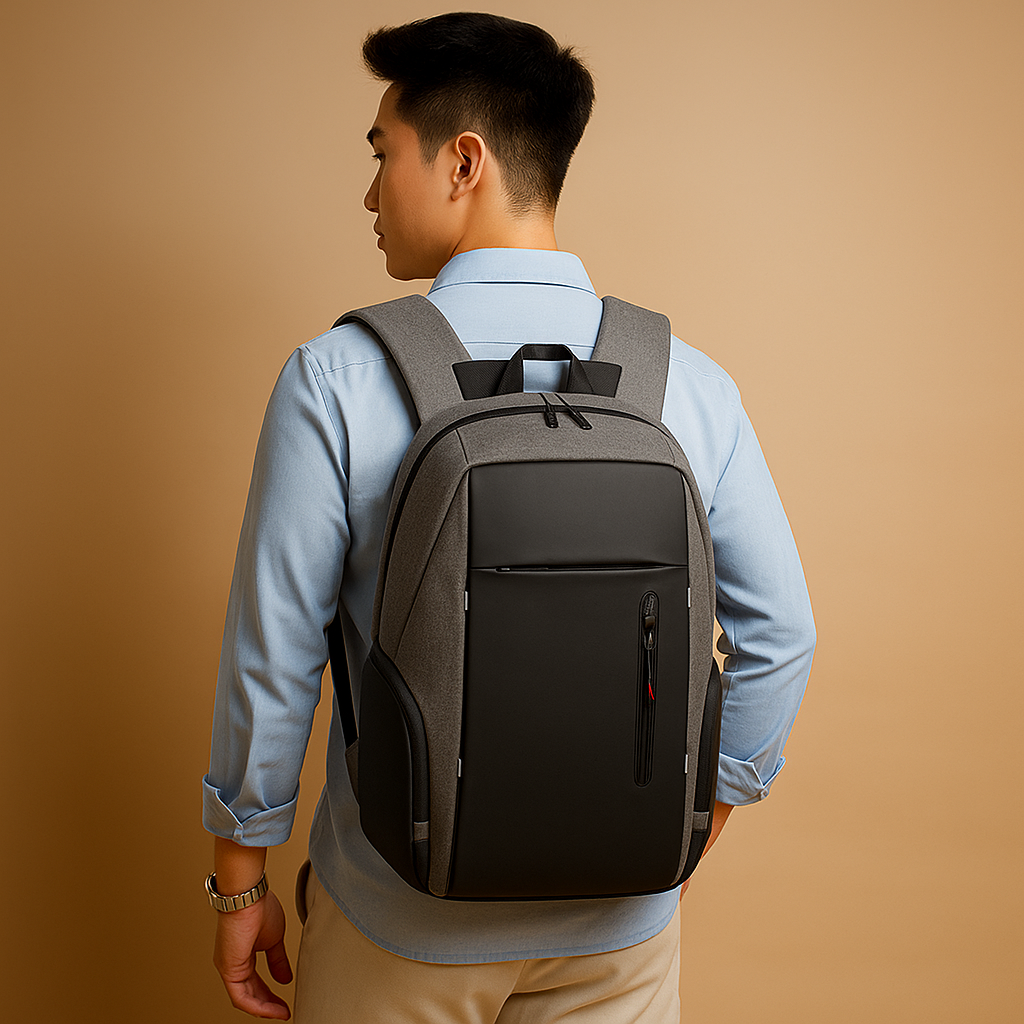 Anti-theft laptop backpack with USB charging for men | Logan