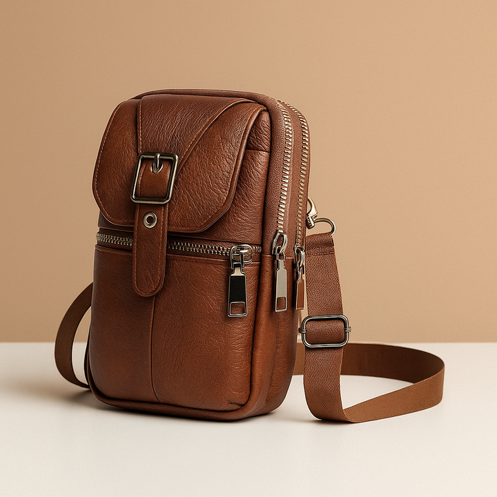 Anti-theft leather crossbody bag for women | Naomi