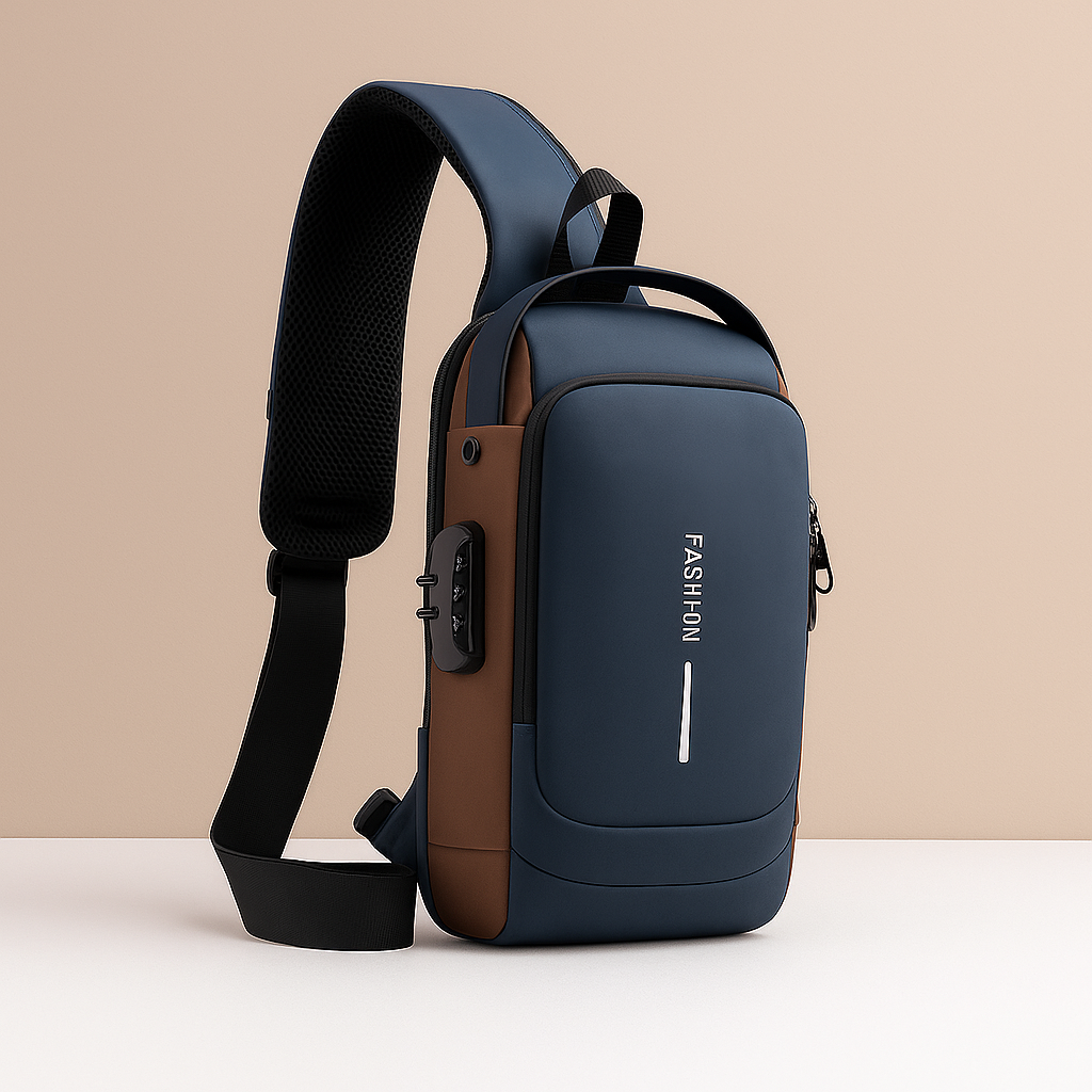 Anti-theft USB crossbody bag | Caleb