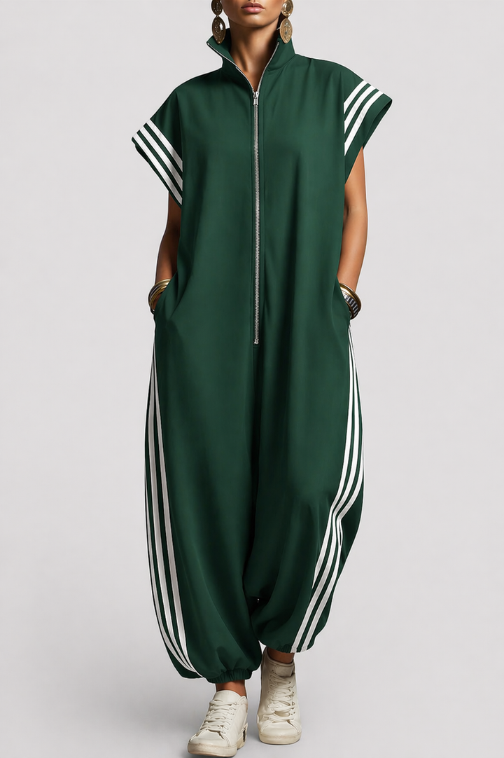 Bella | Zip Neck Jumpsuit