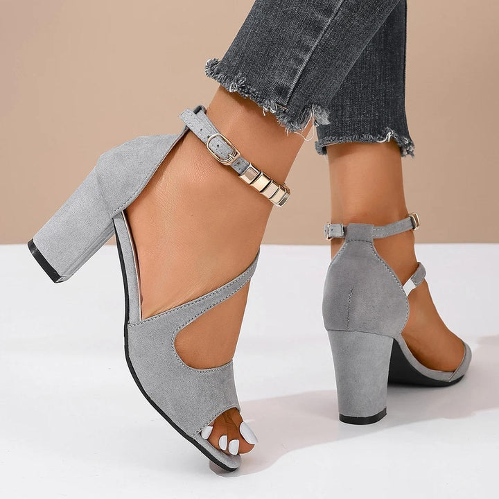 Camille | Women's Ankle Strap Block Heel Sandals