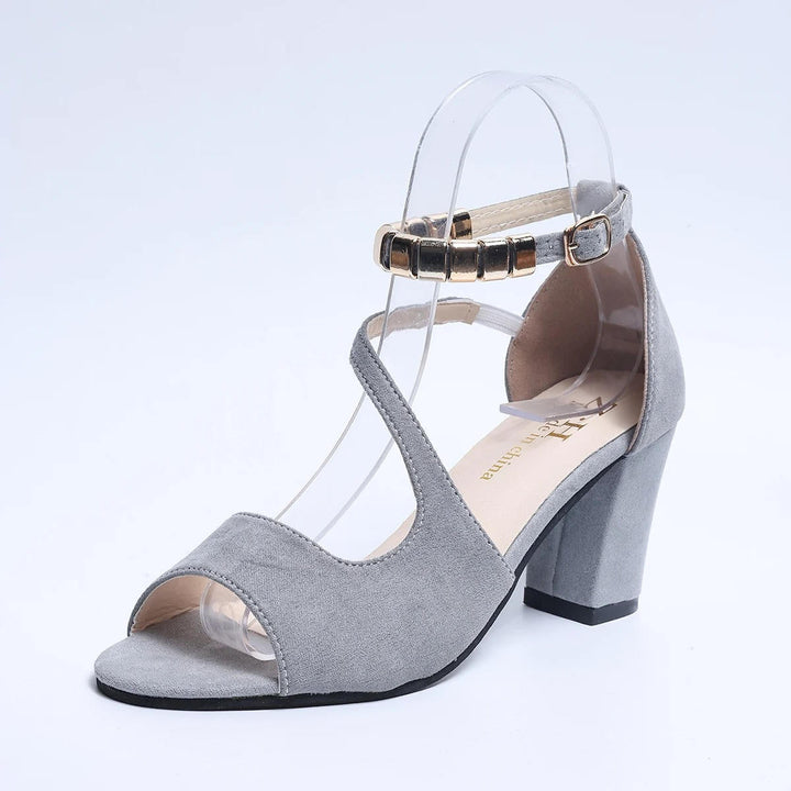 Camille | Women's Ankle Strap Block Heel Sandals