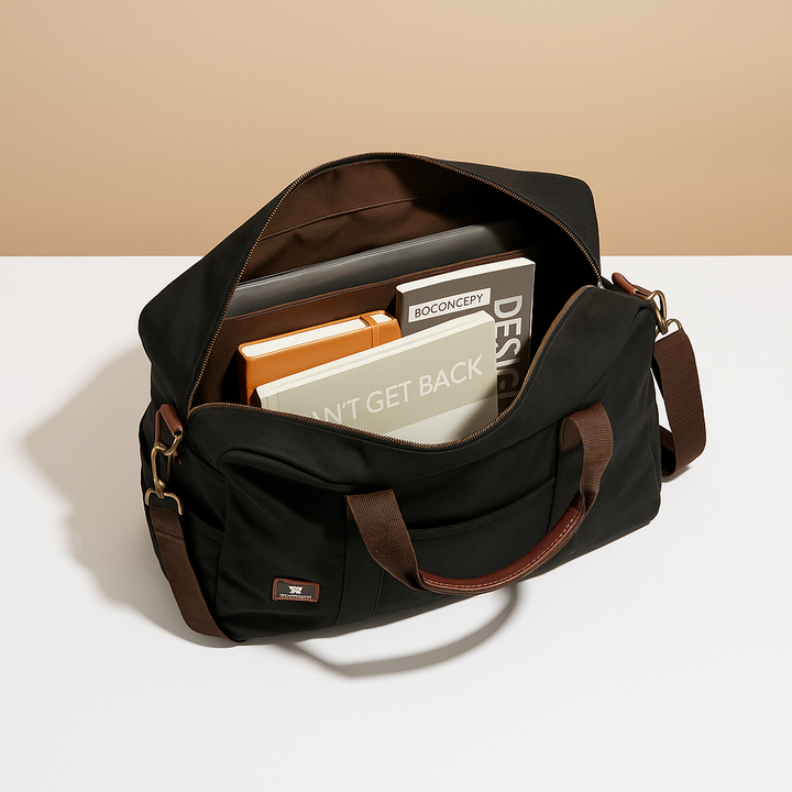 Canvas commuter shoulder bag | Nathan