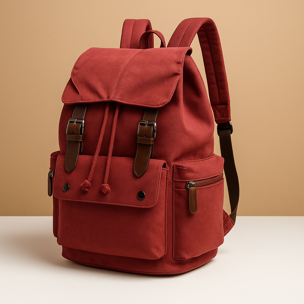Canvas travel backpack with laptop sleeve for men | Lucas