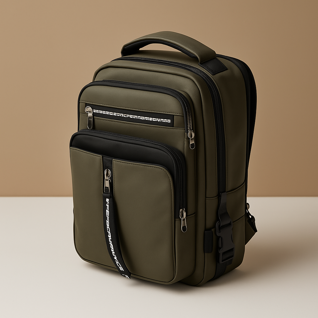 Casual anti-theft crossbody bag with hidden zippers | Damon