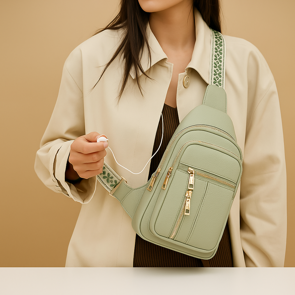 Casual anti-theft crossbody bag with multiple compartments for women | Noelle