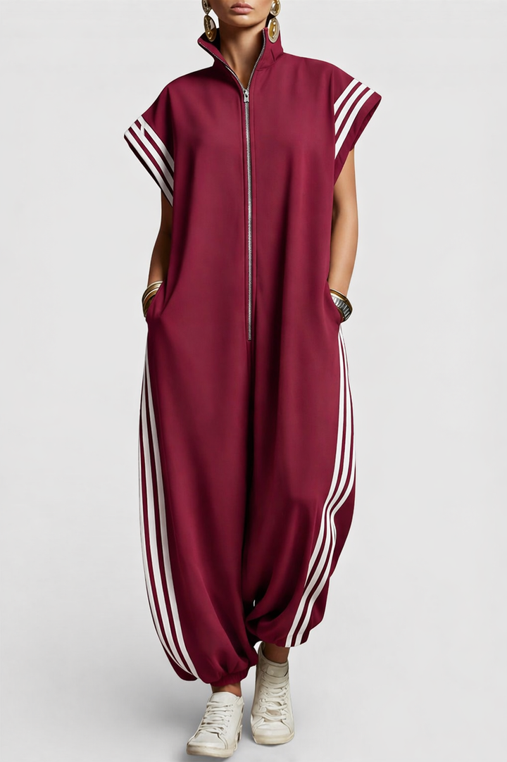 Bella | Zip Neck Jumpsuit