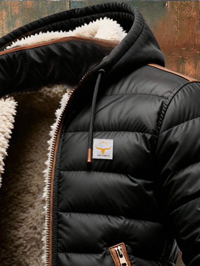 JACK| Black Sherpa Quilted Jacket