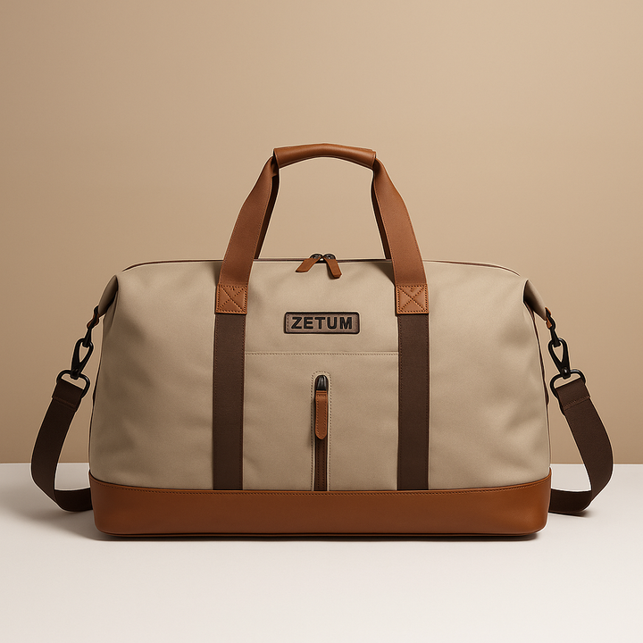 Water-resistant commuter duffle bag with shoe compartment for women | Isla