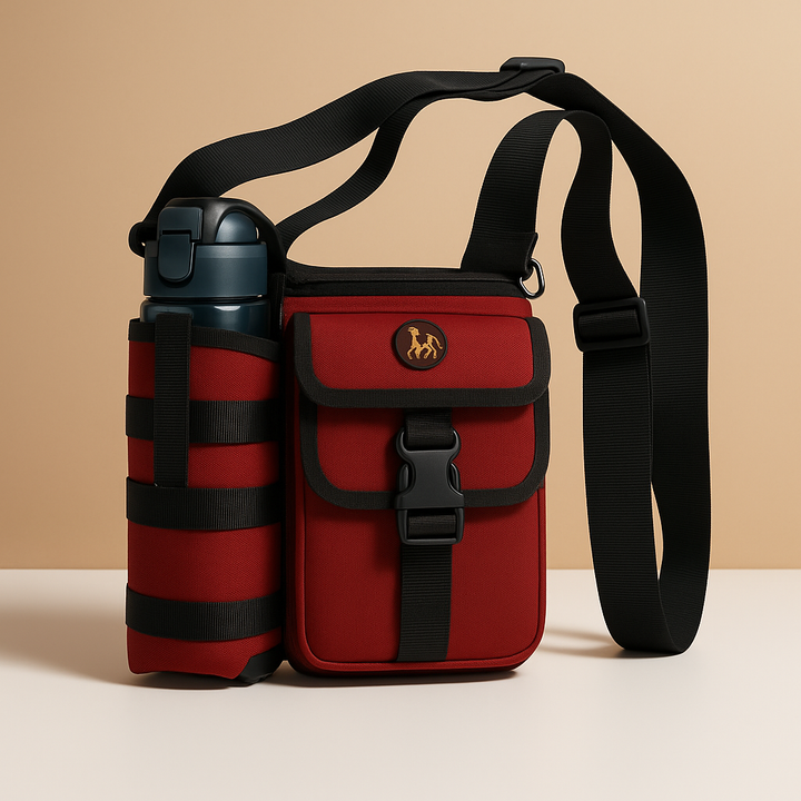 Compact crossbody water bottle carrier bag | Mason
