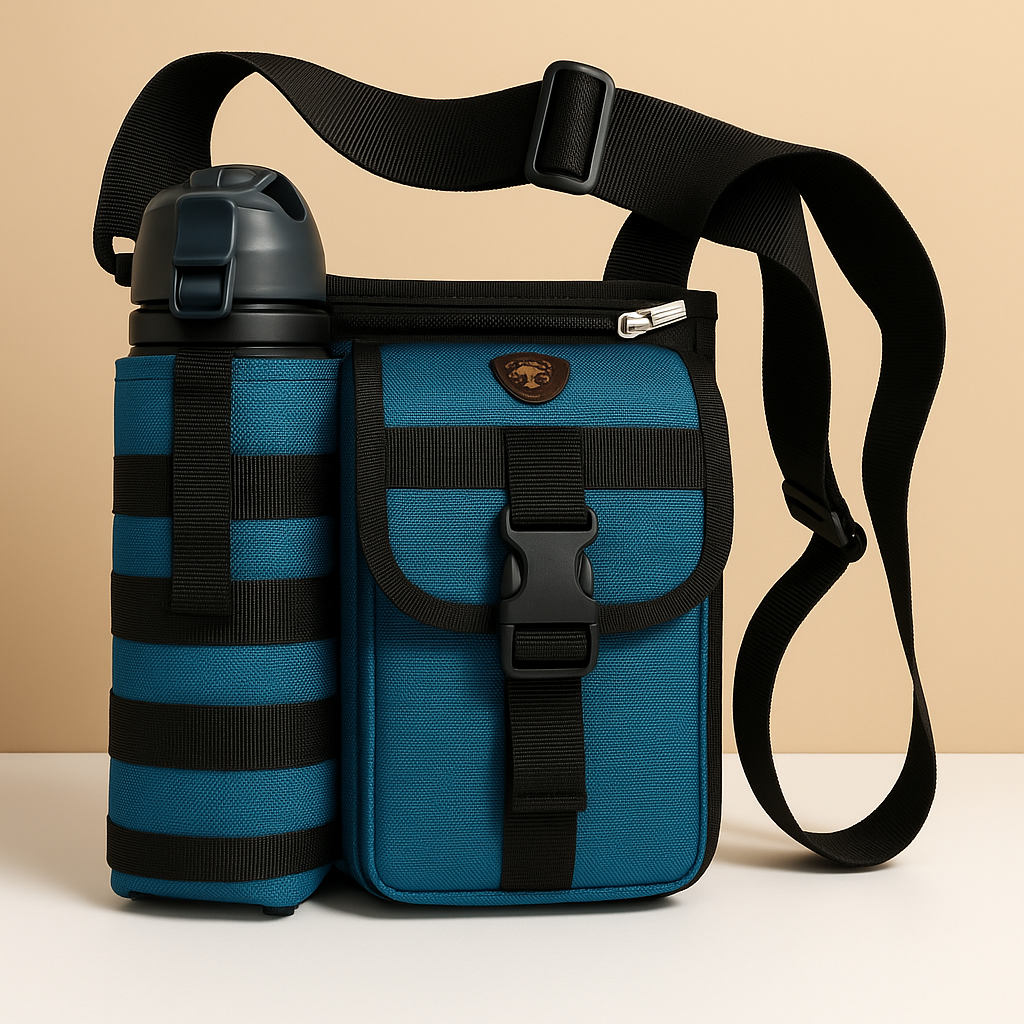 Compact crossbody water bottle carrier bag | Mason