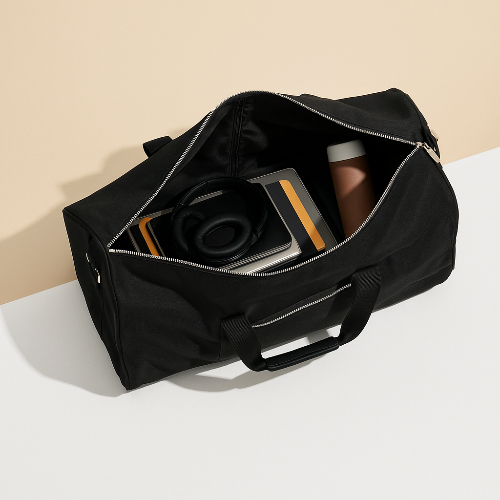 Convertible suit and duffle bag | Marcus