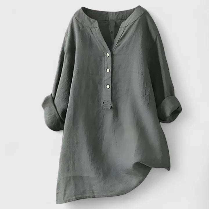 Larienne | Elegant Button-Front Shirt