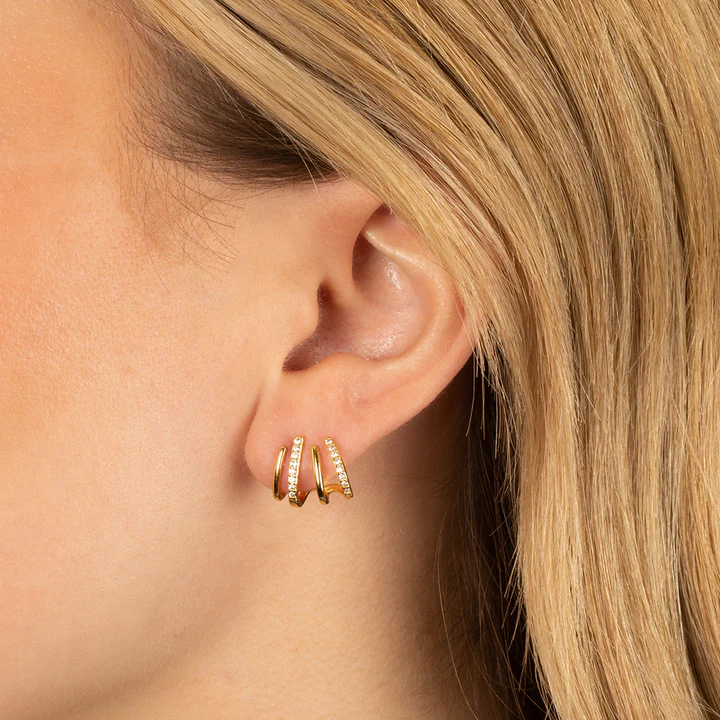 Lydia - Spiral Ear Cuff Earrings