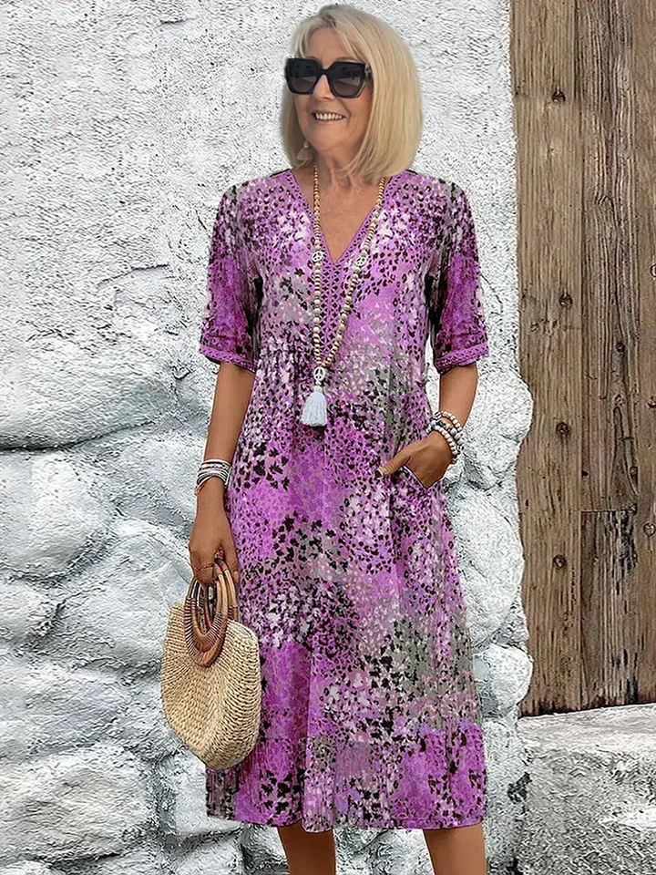 Sofia - Vibrant Midi Dress
