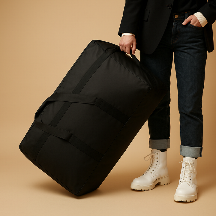Expandable travel duffel bag with wheels | Harper