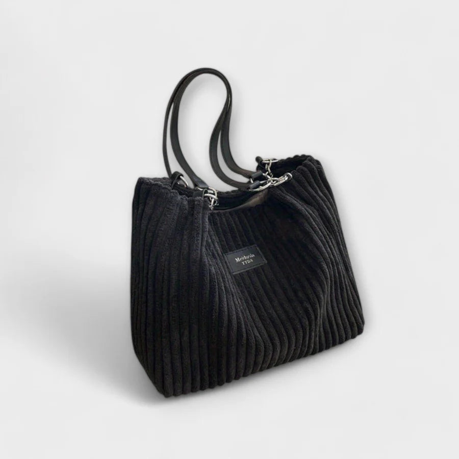 Olivia - Soft Cord Shoulder Bag