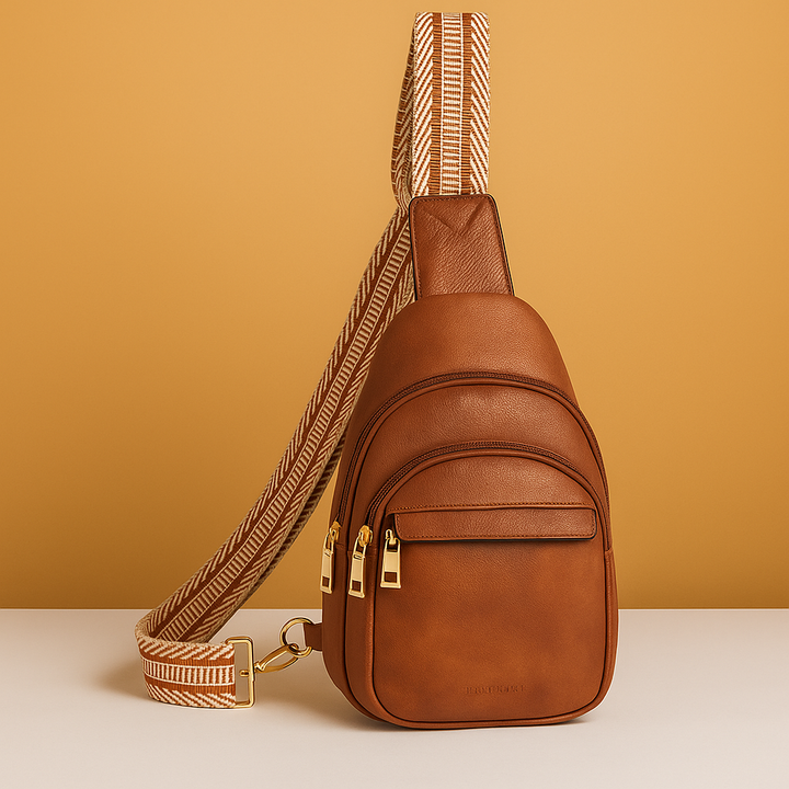 Faux leather crossbody sling bag with anti-theft pocket for women | Sophie