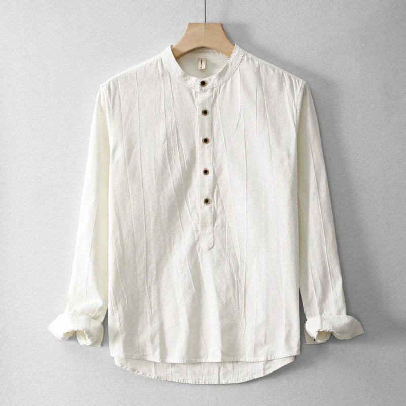 LINEN HENLEY SHIRT