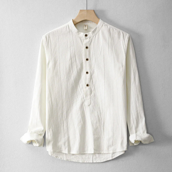LINEN HENLEY SHIRT