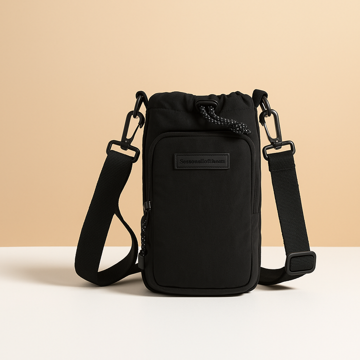 Insulated bottle carrier crossbody bag | Isla
