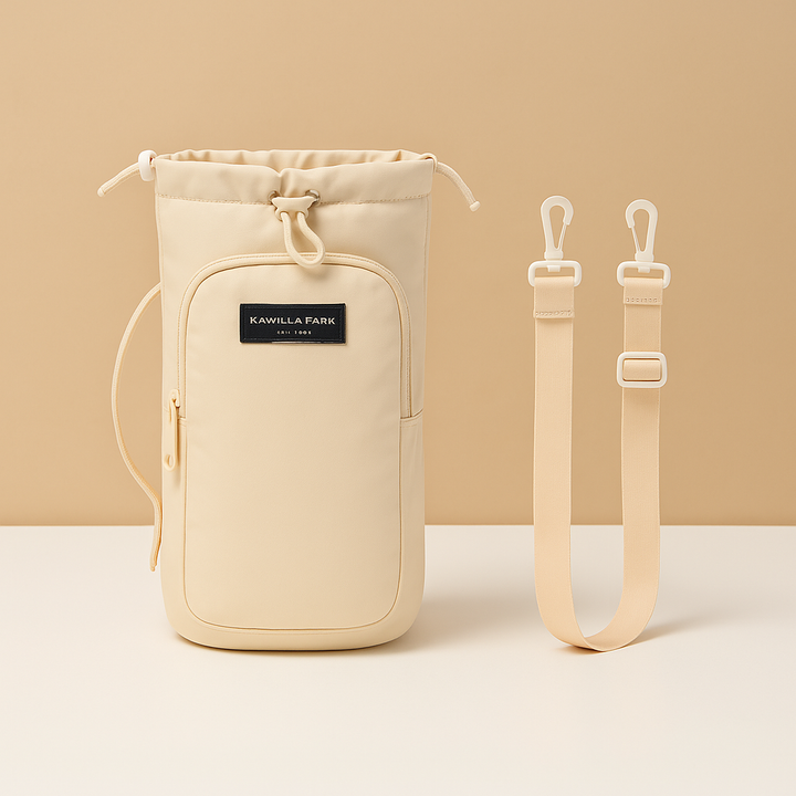 Insulated bottle carrier crossbody bag | Isla