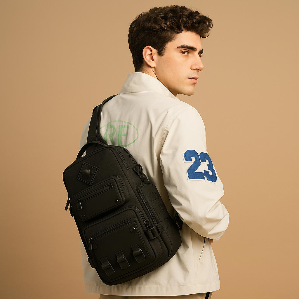 Large anti-theft crossbody bag for men | Carter