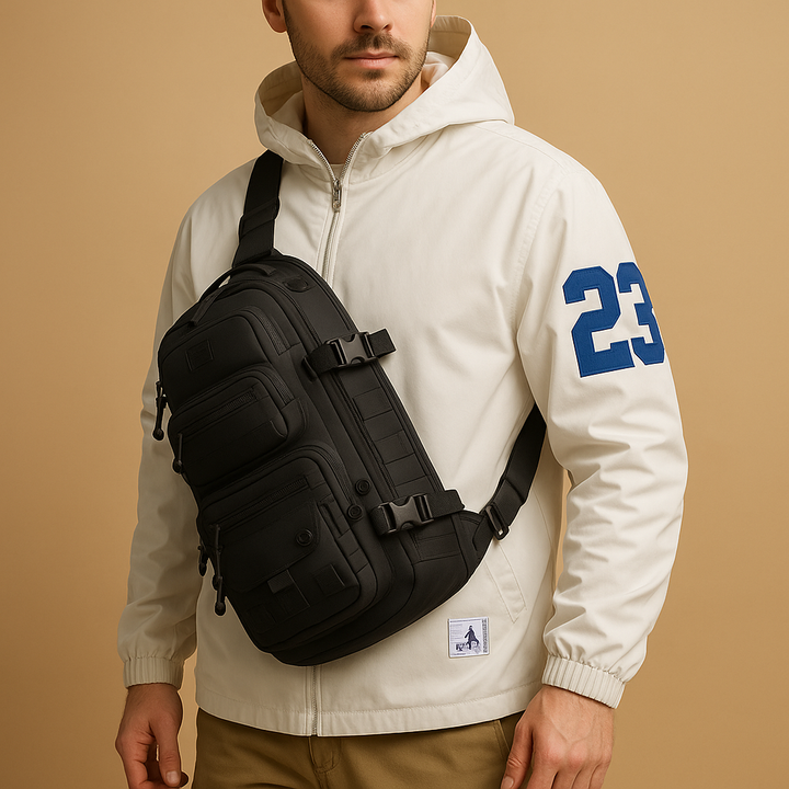 Large anti-theft crossbody bag for men | Carter