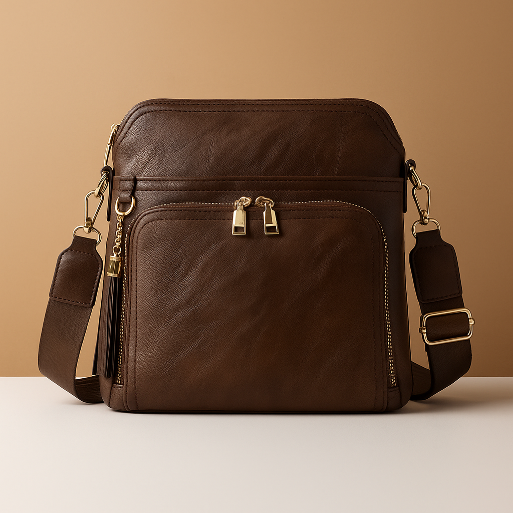 RFID crossbody bag with tassel and anti-theft pocket for women | Isla