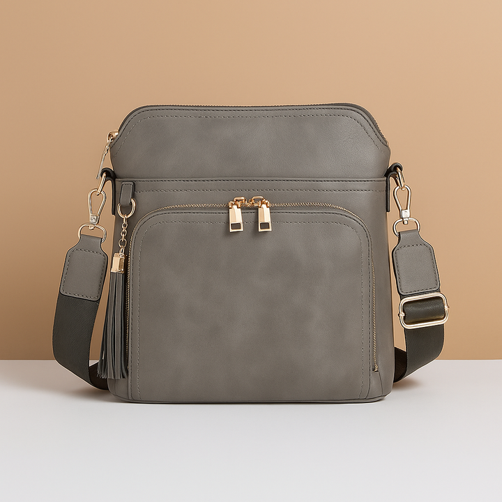 RFID crossbody bag with tassel and anti-theft pocket for women | Isla