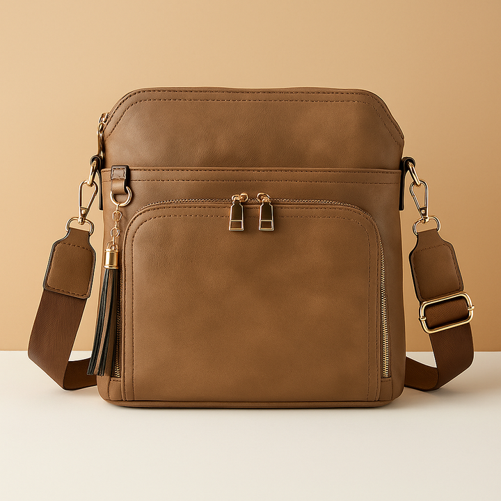 RFID crossbody bag with tassel and anti-theft pocket for women | Isla