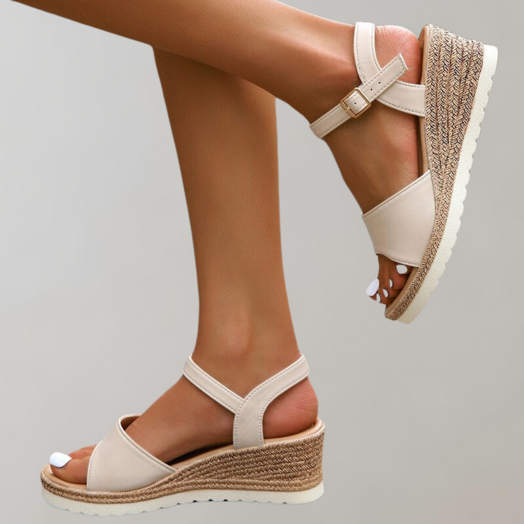 Roxanne | Women's Platform Wedge Ankle Strap Sandals