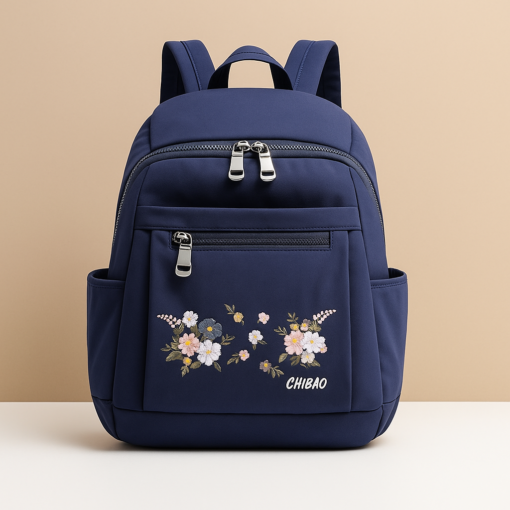 Floral embroidered travel backpack | Daisy