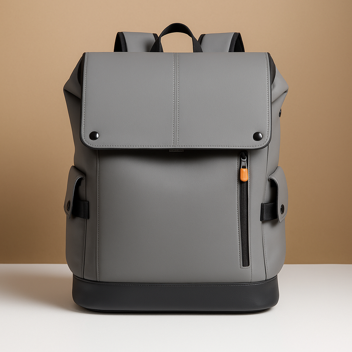 Waterproof leather laptop backpack for men | Maxwell
