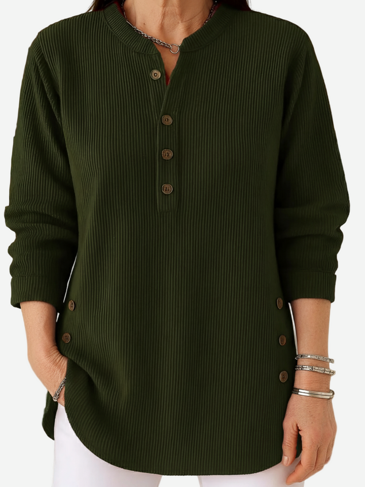 Margaret – Long Sleeve Solid Knit Sweater